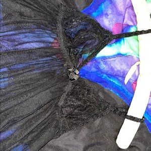 🕷 WIDOW 🕷 sheer black babydoll nighty!